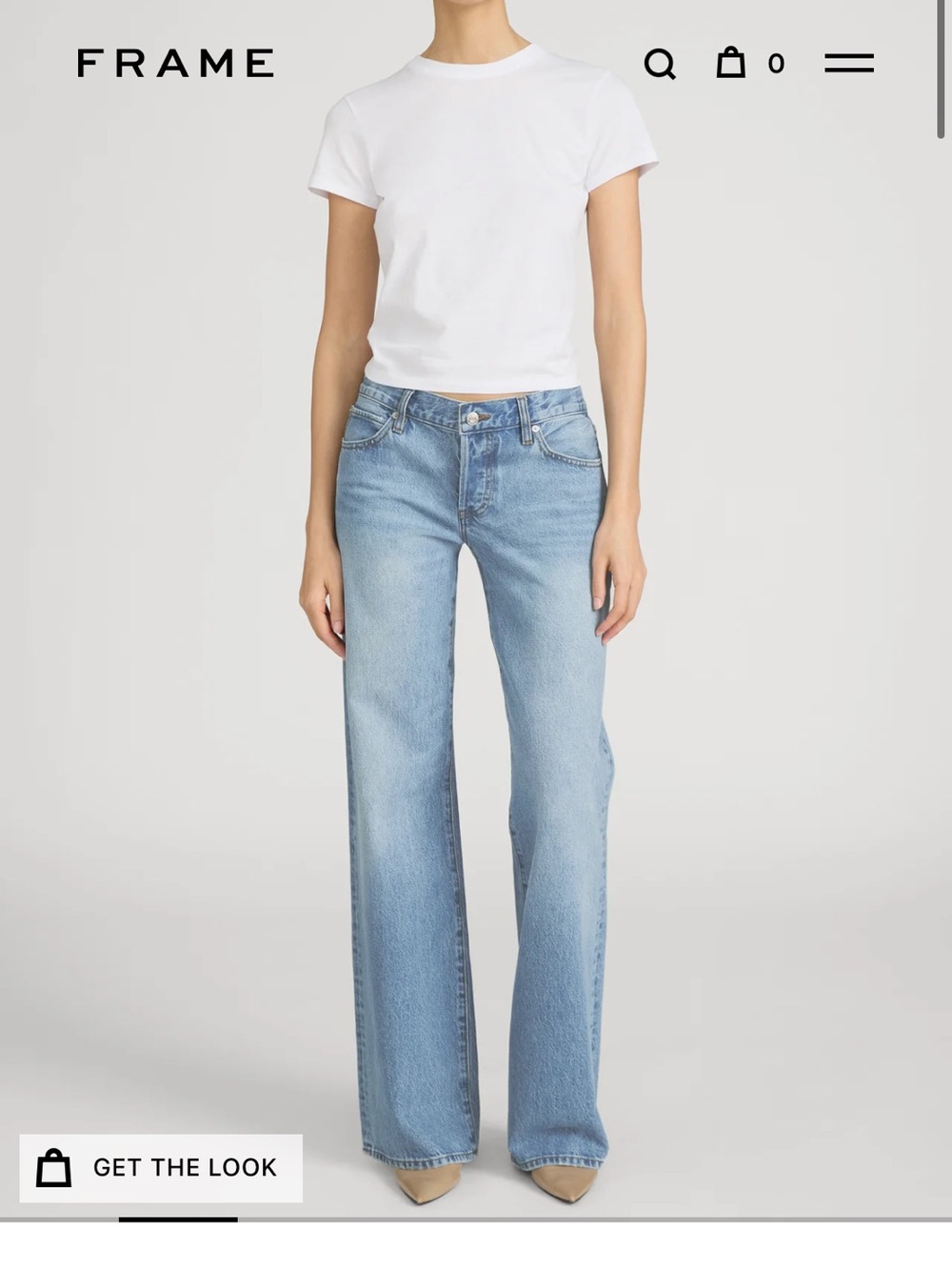 Frame Denim Amelia Gray Jeans - Light Wash